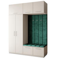GARDEROBENSCHRANK REMA 180/240/60 cm Modern Garderobe-Set Kaschmir - Kaschmir/Grün, Holzwerkstoff (180/240/60cm) - MASSENO
