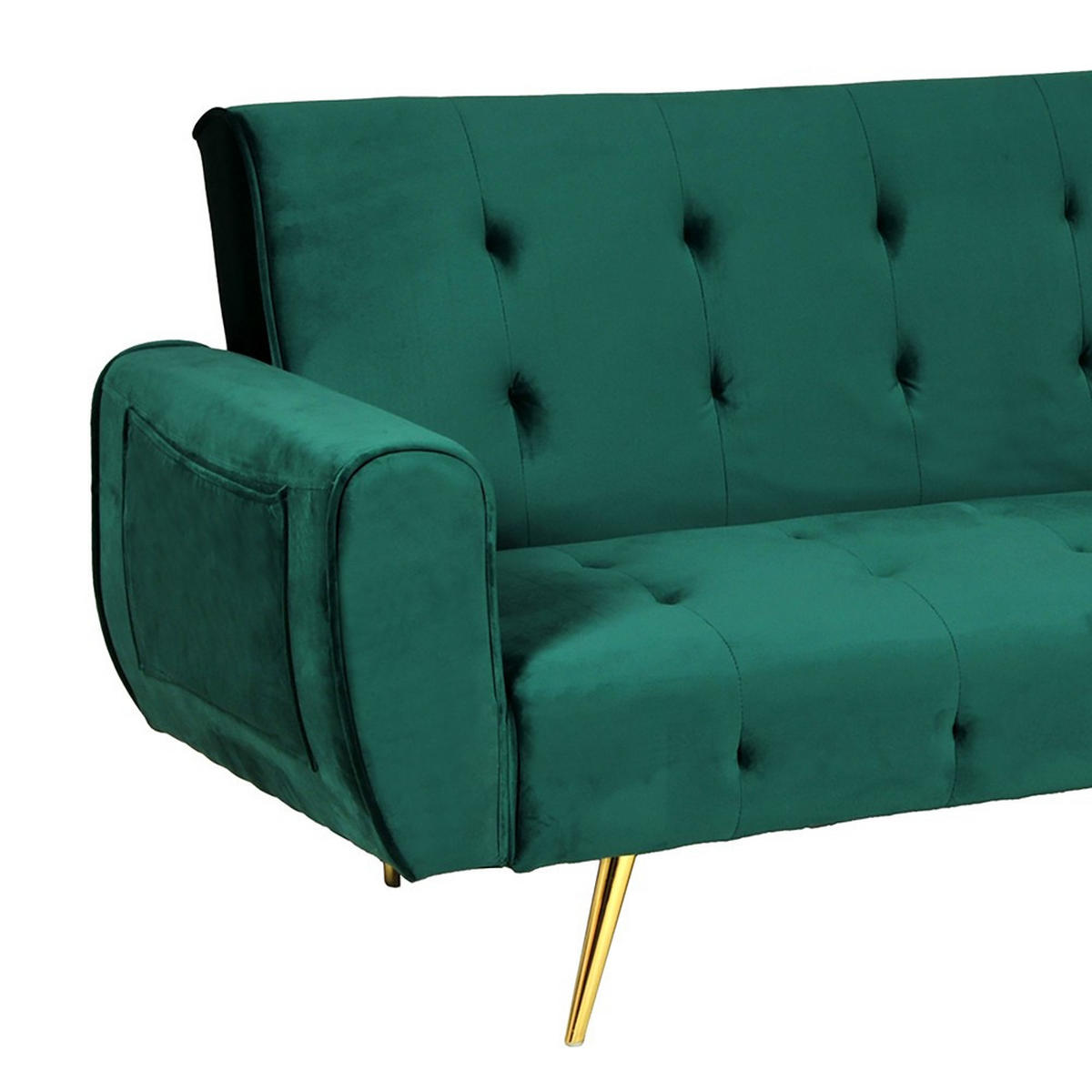 SCHLAFSOFA ODIN Grüne - Grün, Textil (79/80/210cm) - Weber Industries