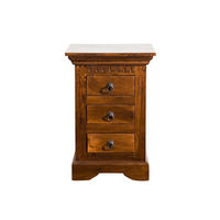 NACHTTISCH Akazie 40x38x59 honig lackiert OXFORD #0502 - Braun, Holz (40/59/38cm) - Massivmoebel24