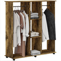 KLEIDERSCHRANK Braun 1 Stück - Braun, Holzwerkstoff (40/128/120cm) - GiPP
