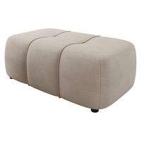 POLSTERHOCKER Furyn - Beige/Schwarz, Holzwerkstoff/Kunststoff (93/38/62cm) - MIRJAN24