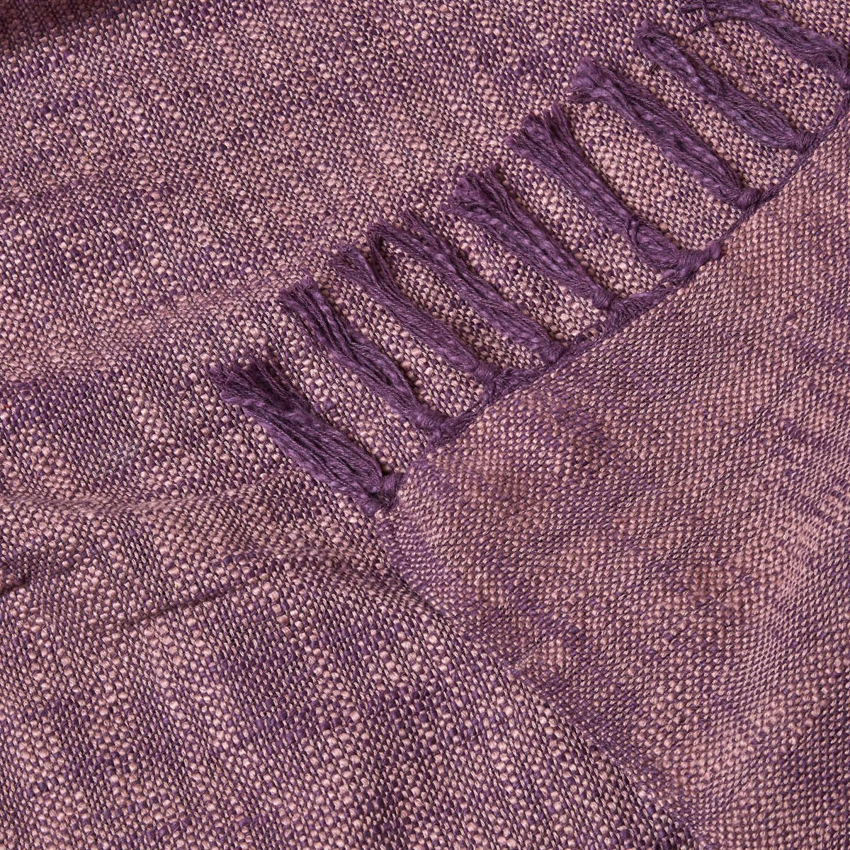 ÜBERWURF Nirvana Slub 225/255 cm, 100% Baumwolle - Lila, Textil (225/225cm) - Homescapes