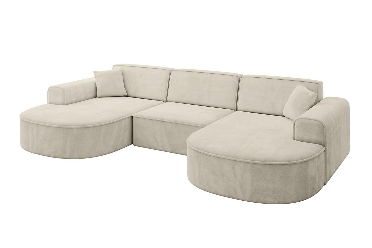 ALTDECOR SEDÁCÍ SOUPRAVA MARI-U1 – 303 x 171 x 79 cm, ecru, velur
