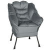 SESSEL mit Seitentasche, Grau - Grau, Textil (80/100/78cm) - HOMCOM