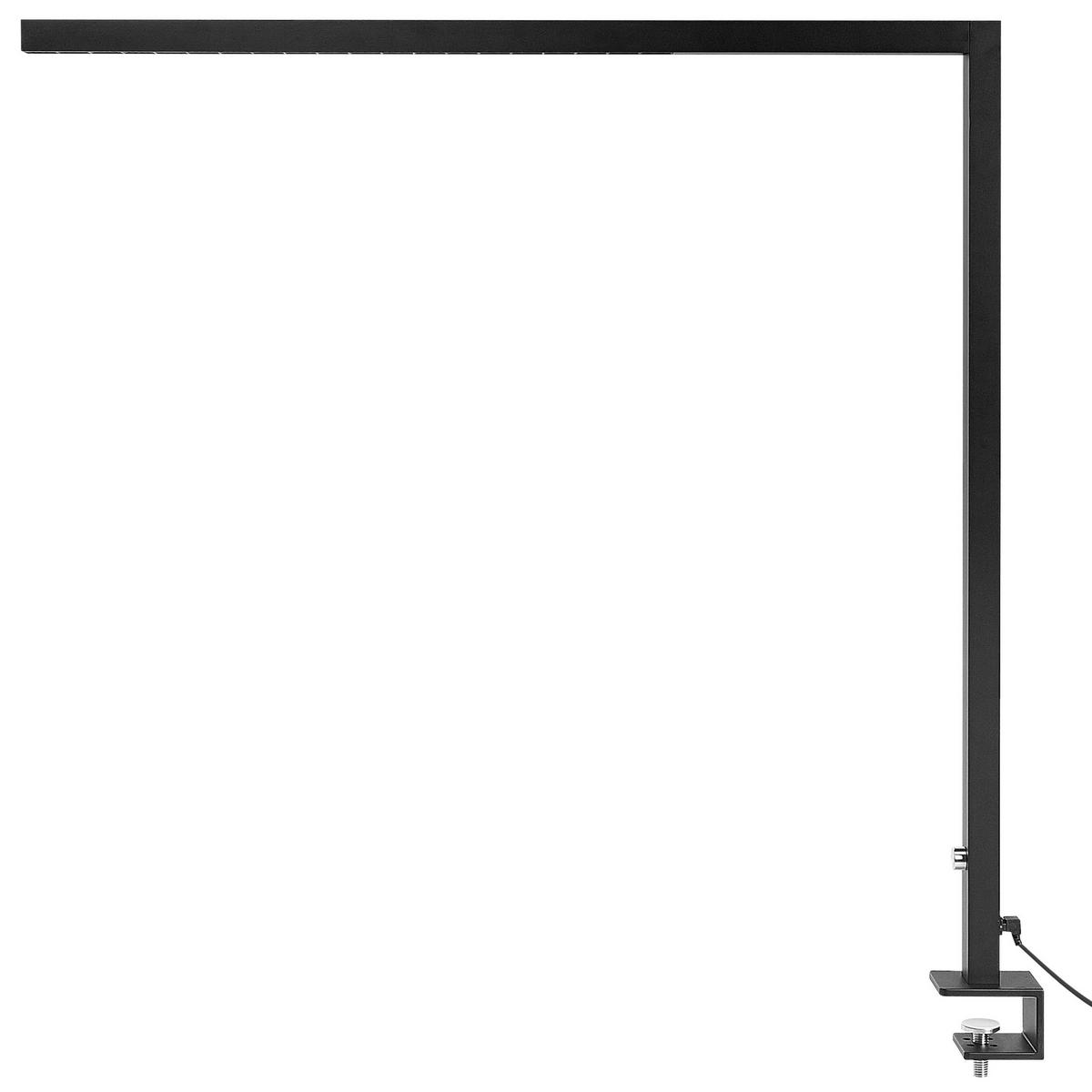 SCHREIBTISCHLAMPE Volans 4/121/120 cm - Schwarz, Metall (4/121/120cm) - Beliani