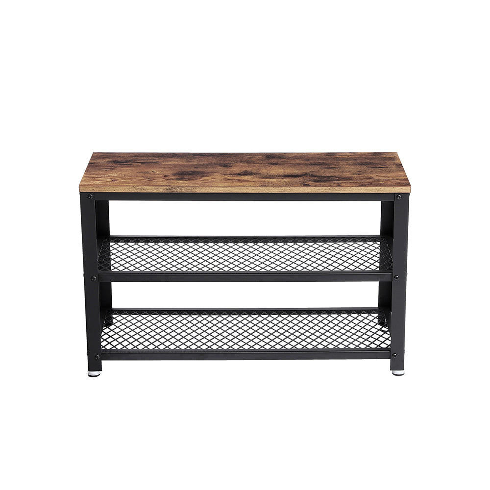 SCHUHBANK Maputo - Braun, Metall (73/45/30cm) - Hansiro
