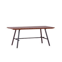 TISCH Rechteckig Teakfarben 91/180/77 cm - Teakfarben, Holz (91/180/77cm) - Nest Dream