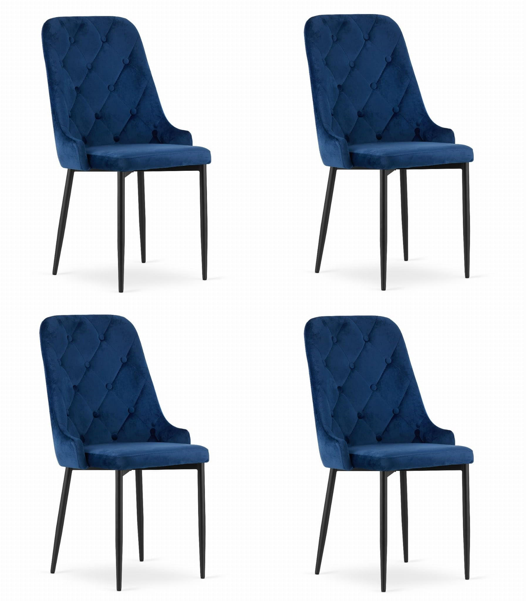 Best For Home Esszimmerstuhl Blau 43x94x43 cm