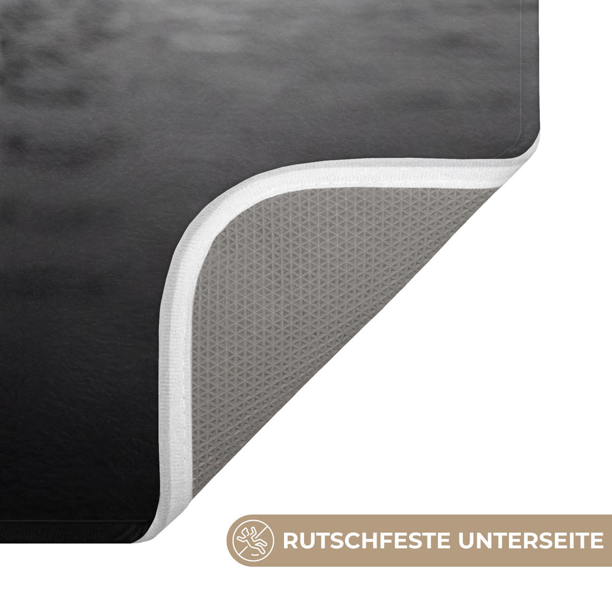 WC PŘEDLOŽKA Labutě - srdce - černá - bílá 40x60 cm - černá, textil/plast (40/1cm) - OnlyWow