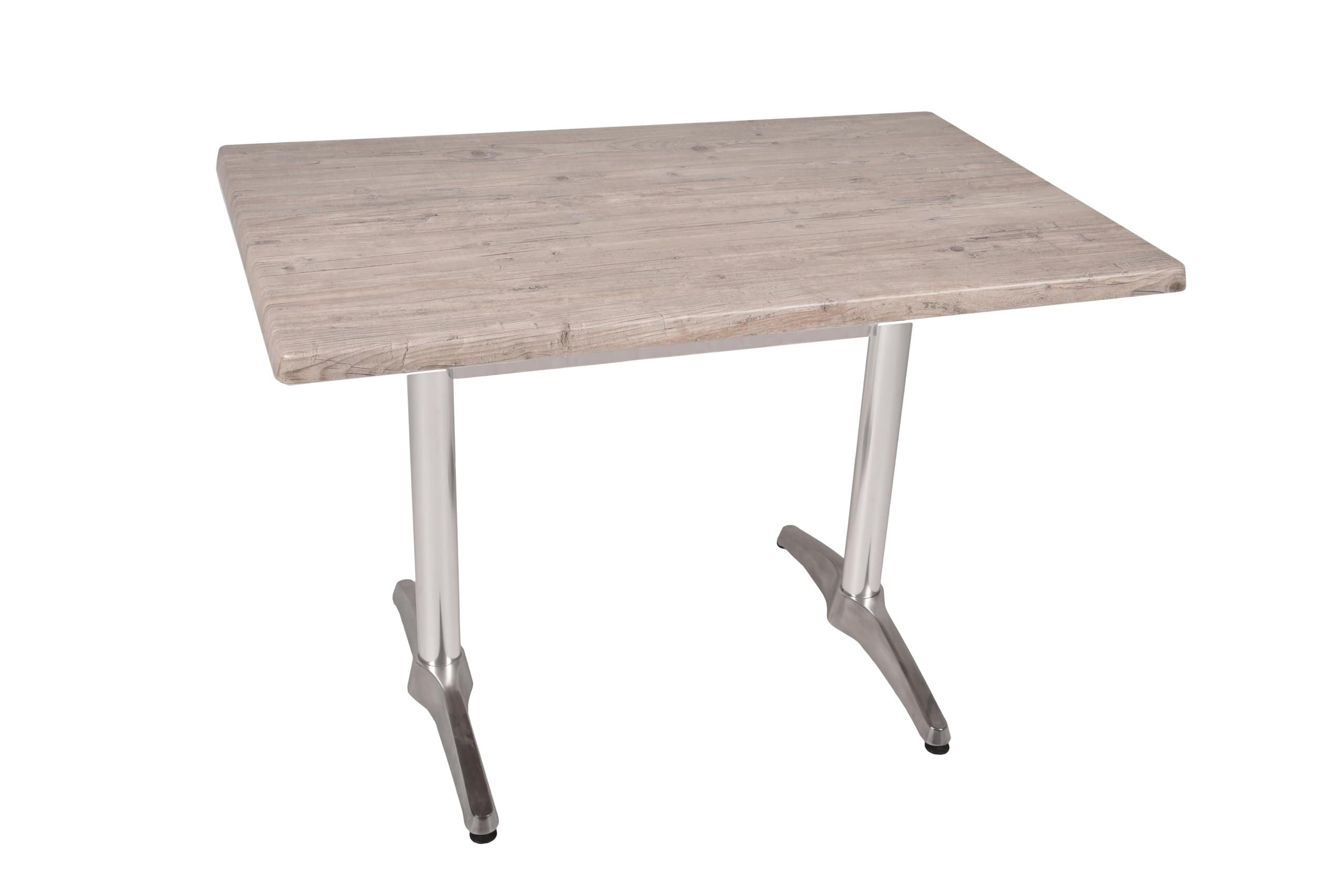 BISTROTISCH Serna 110x70cm Rechteckig Hellbraun Holz Cafétisch - Hellbraun, Holz (110/70/66cm) - DELUKE
