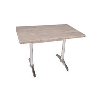 BISTROTISCH Serna 110x70cm Rechteckig Hellbraun Holz Cafétisch - Hellbraun, Holz (110/70/66cm) - DELUKE