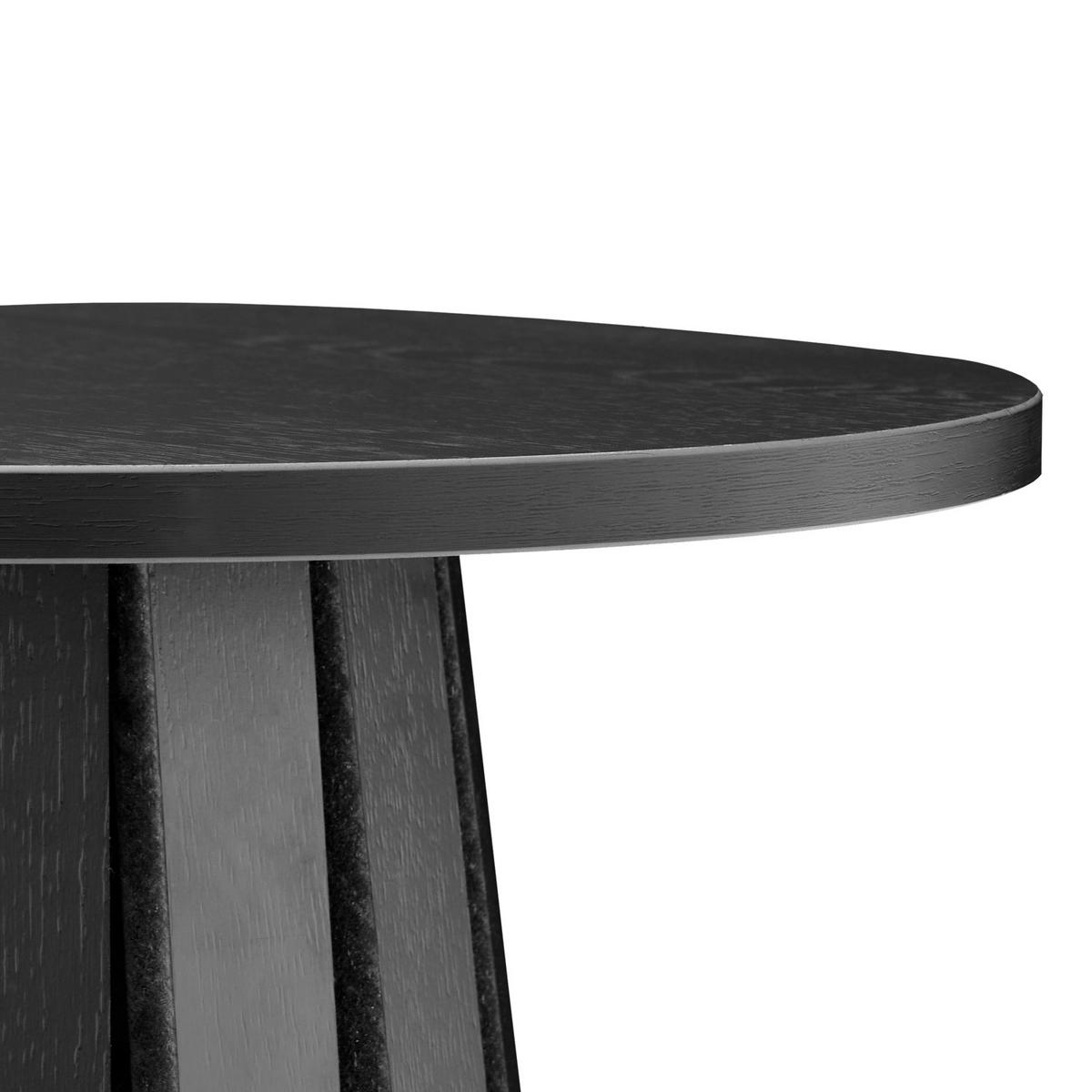 BEISTELLTISCH Liv Schwarz Ø 45/55 cm - Schwarz, Holzwerkstoff (45/45/55cm) - Happy Garden