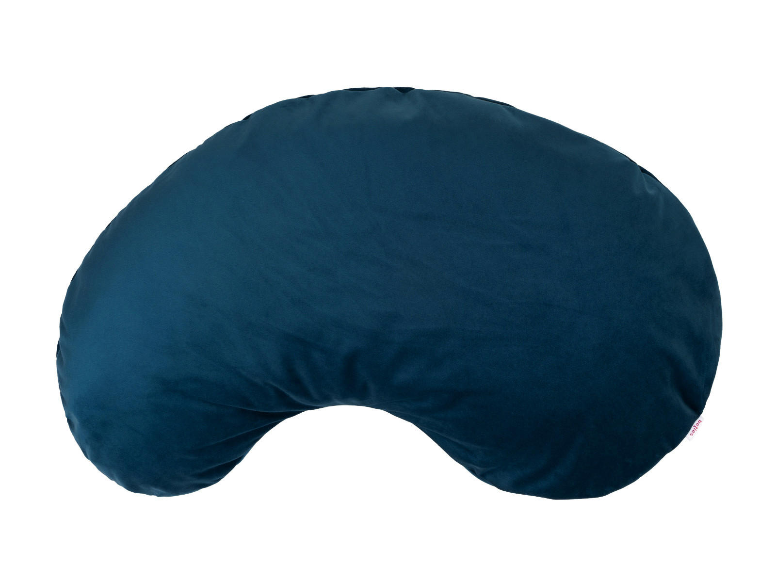 XL-KISSEN-BOHNE Samt&Sonders admiral-blau 70/45 cm - Blau/Dunkelblau, Textil (45/70cm) - beties Heimtextil