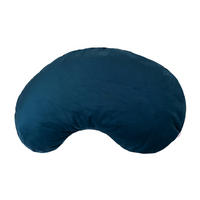 XL-KISSEN-BOHNE Samt&Sonders admiral-blau 70/45 cm - Blau/Dunkelblau, Textil (45/70cm) - beties Heimtextil