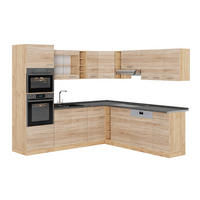 ECKKÜCHE R-Line, Sonoma/Goldkraft Eiche, 247 x 237 cm, AP Anthrazit - Honigeiche/Sonoma Eiche, Holzwerkstoff (247/206.8/60cm) - Vicco