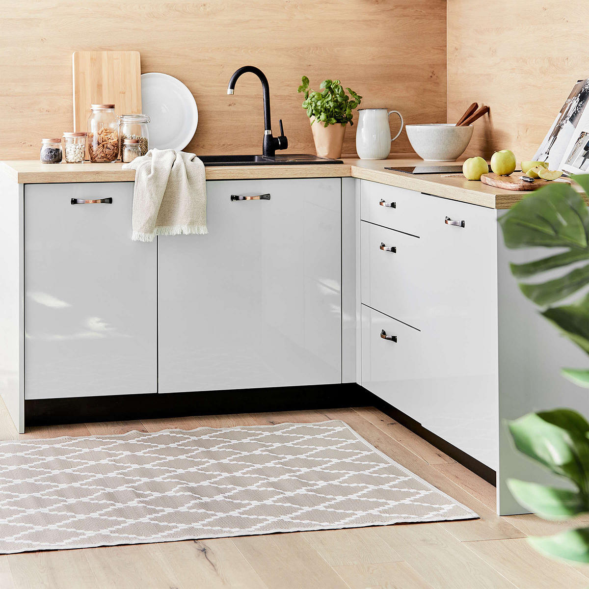 IN-/OUTDOORTEPPICH Colour Clash - Beige, Kunststoff (90/150cm) - Butlers