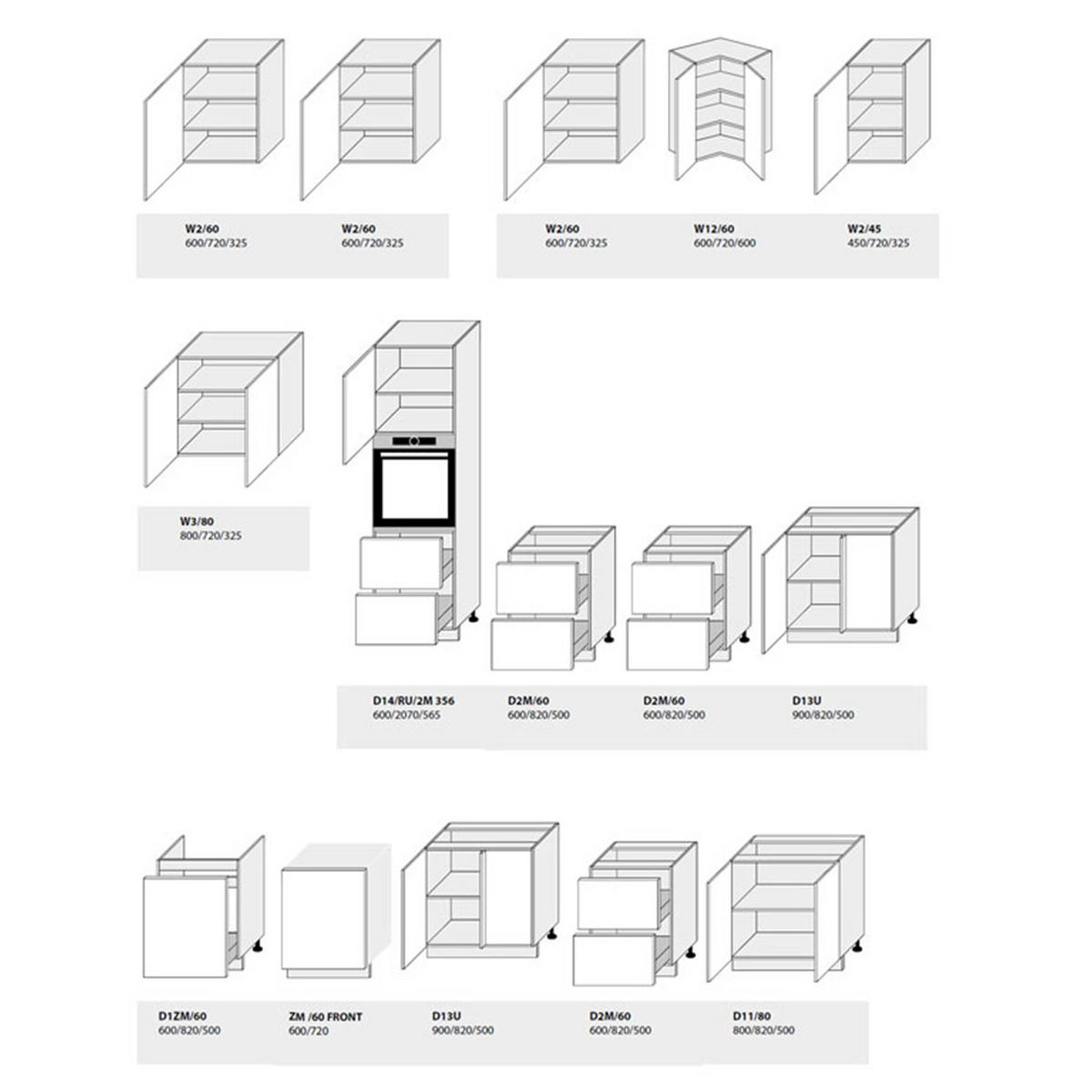 WINKELKÜCHE Brerra lava matt / signalweiß-quarzgrau hochglanz 15-teilig - Grau, Holzwerkstoff (270/207/236cm) - Feldmann-Wohnen