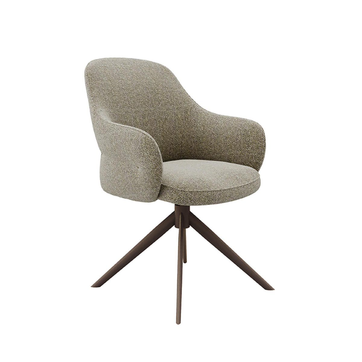 ESSZIMMERSTUHL Bern Grau 66/61/91 cm 2er-Set - Grau, Textil (61/91/66cm) - LABEL51