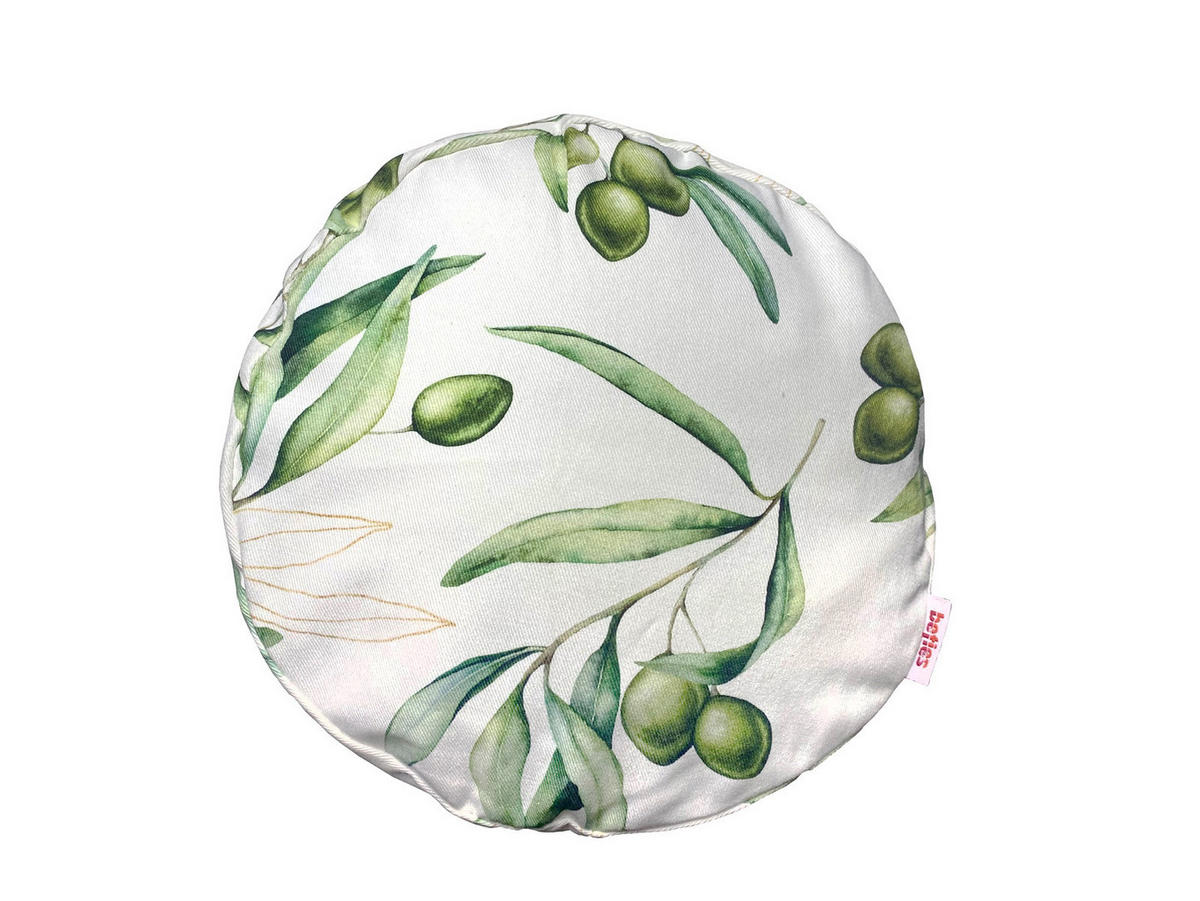 XL-ROLLENHÜLLE Italy Collection Oliven 25/70 cm - Ecru/Multicolor, Textil (25/70cm) - beties Heimtextil