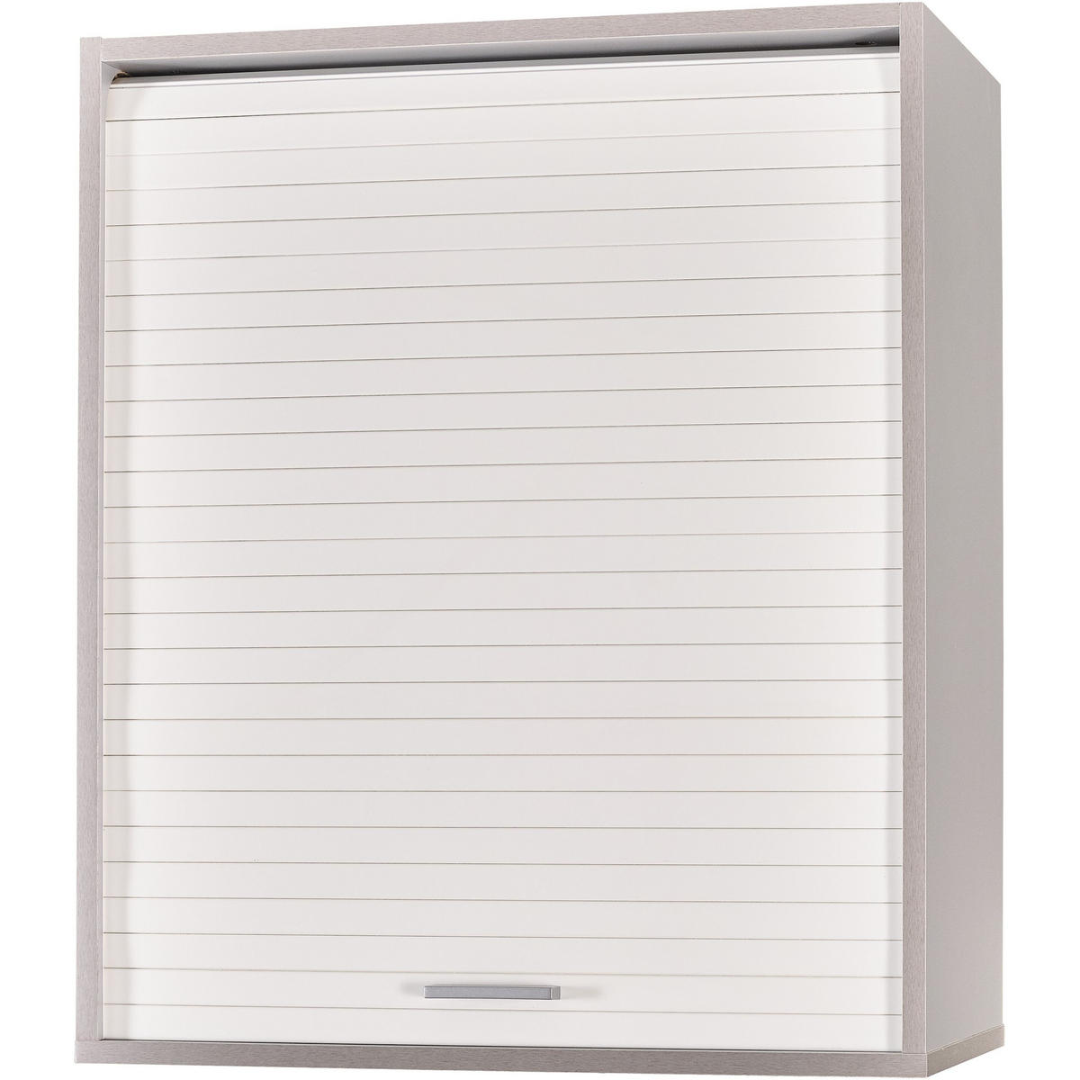 KÜCHENOBERSCHRANK mit Rolladentür 35/60/72cm - Alufarben, Holzwerkstoff (60/72/35cm) - Simmob