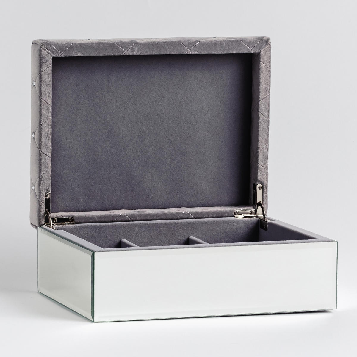 SCHMUCKKÄSTCHEN Pedrera 2 - Hellgrau, Holzwerkstoff (25/9.5/19cm) - home&you