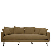 BETTSOFA - Karamell - Bernsteinfarben, Textil (233/86/95cm) - Drawer