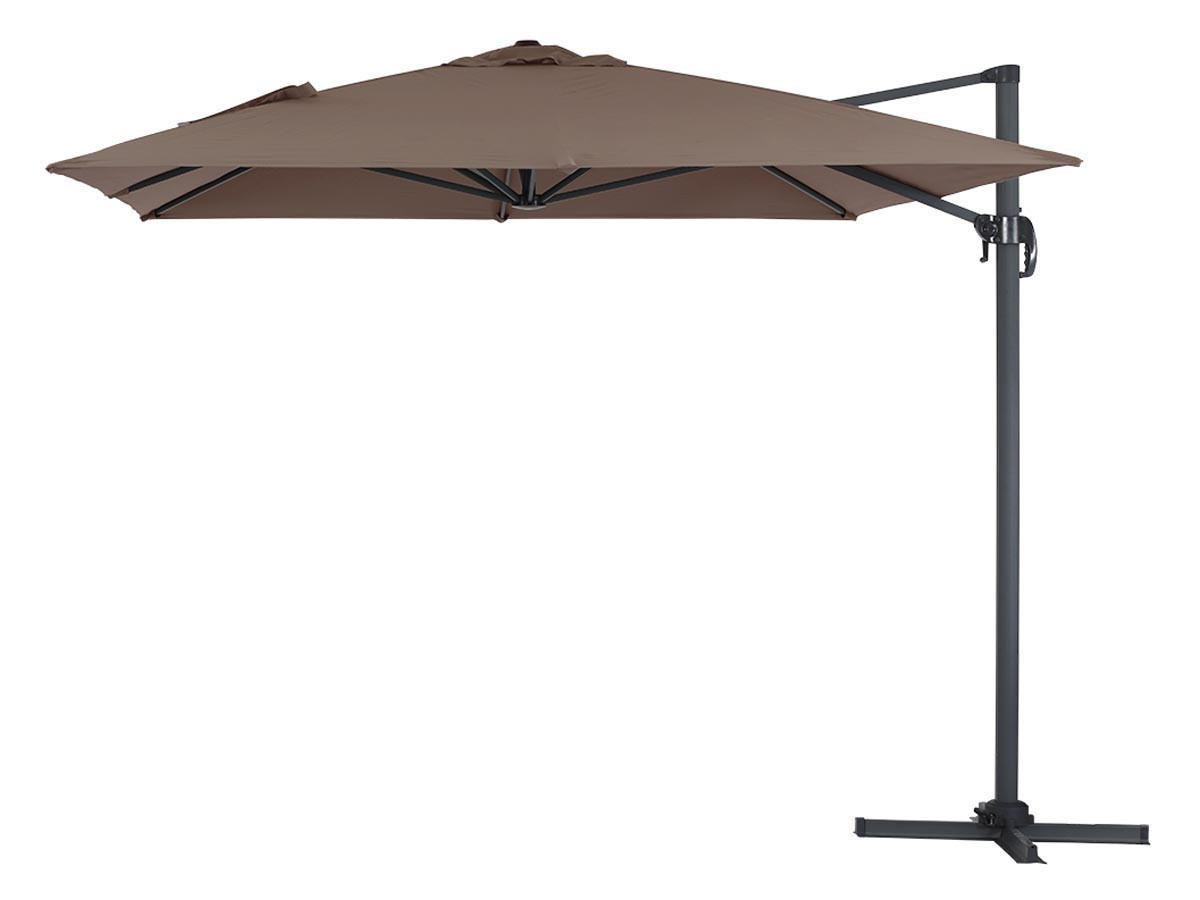 AMPELSCHIRM Sun 4 Ecru - Beige, Metall (400/300cm) - Habitat Garten