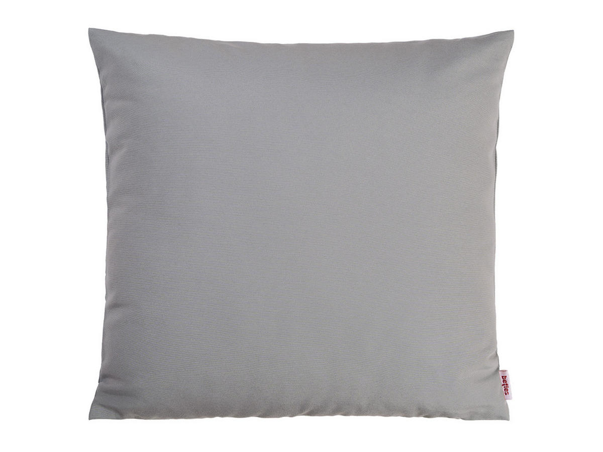 KISSENHÜLLE Wunschton silber 45/45 cm - Grau, Textil (45/45cm) - beties Heimtextil