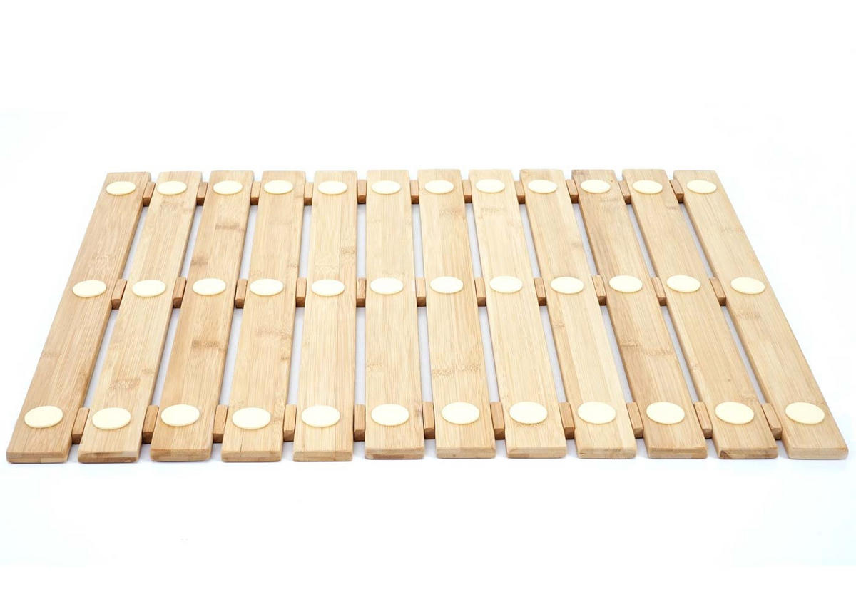 BADEMATTE Braun - Braun, Holz (60/50cm) - MCW
