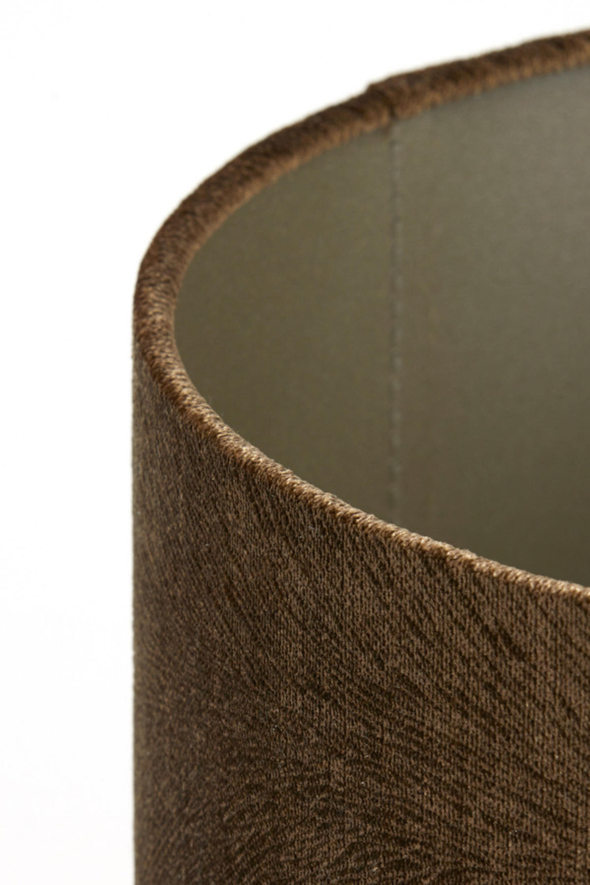 LAMPENSCHIRM Lubis Braun Ø20/15 cm - Braun, Textil (20/20/15cm) - Light & Living