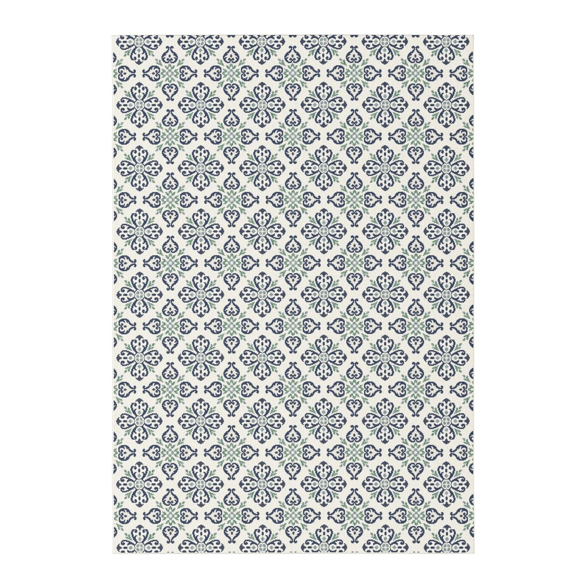 TEPPICH für Innen und Außen fleckenbeständig blau - Blau, Textil (120/170cm) - AFK Living