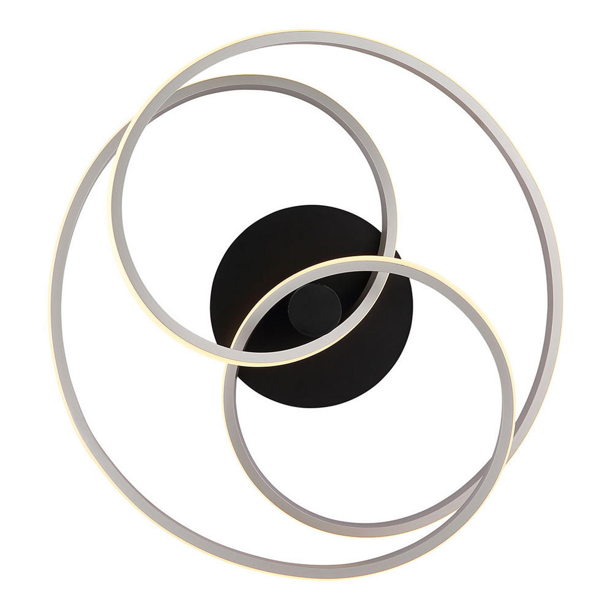 LED DECKENLEUCHTE Aluminium Silber matt - Silberfarben, Metall (50/50/16cm) - Globo Lighting