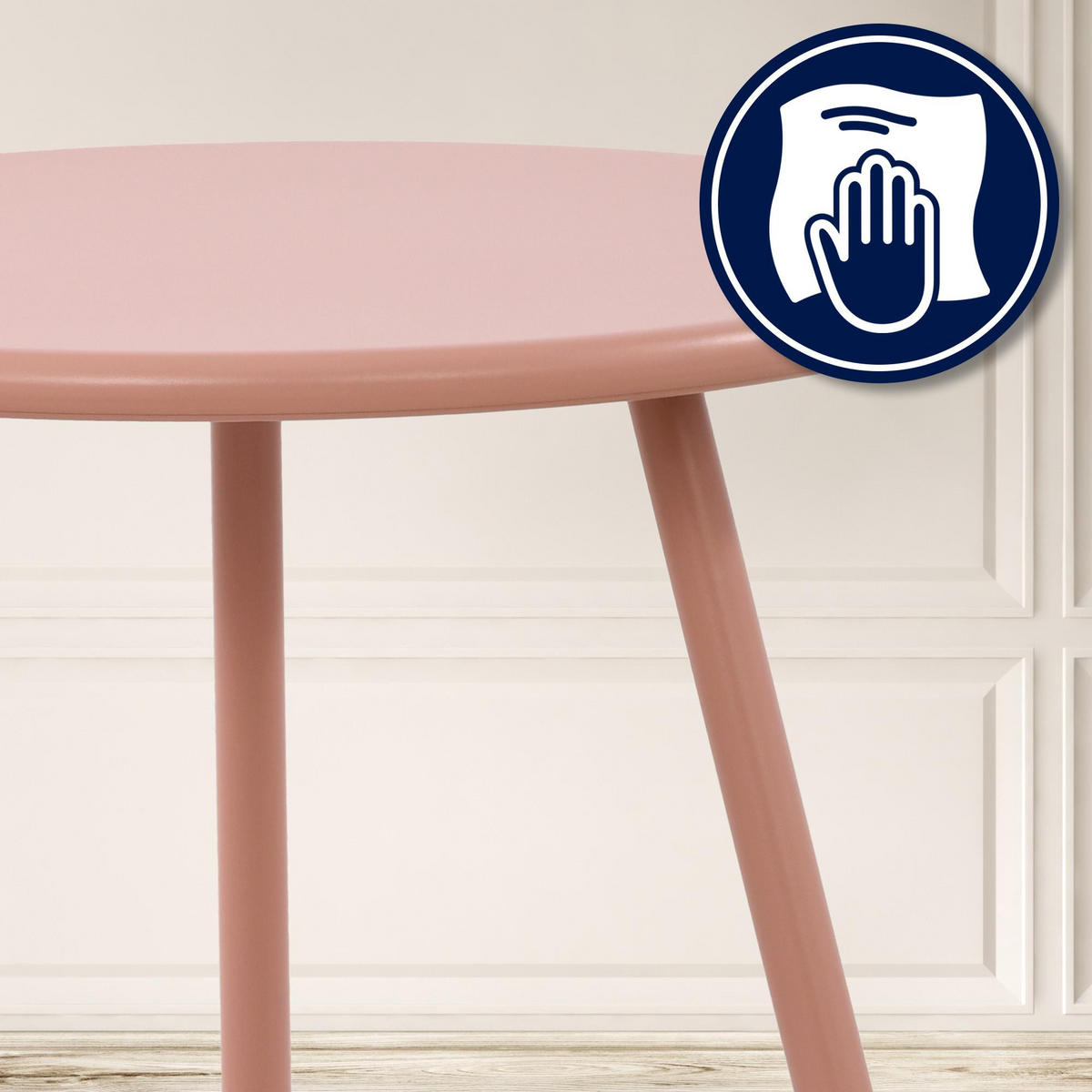 GARTENSITZGRUPPE Kunststoff pink - Pink, Kunststoff - CLP