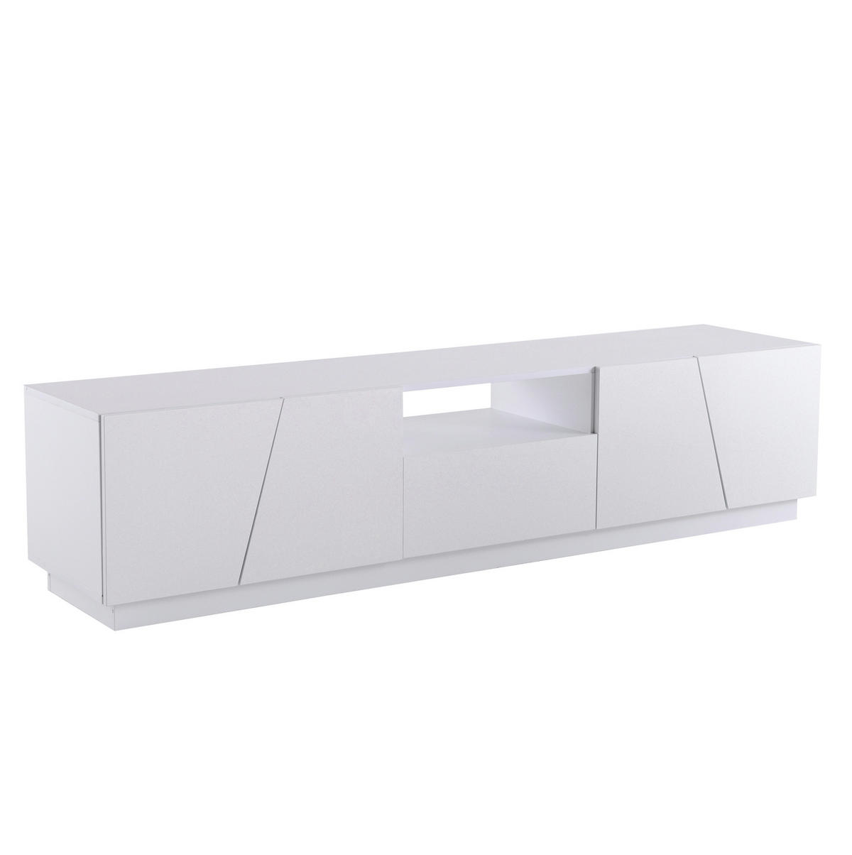 TV-ELEMENT mit 4 Türen 170 cm MDF Weiß - Weiß, Holzwerkstoff (37/42/170cm) - Beauniv