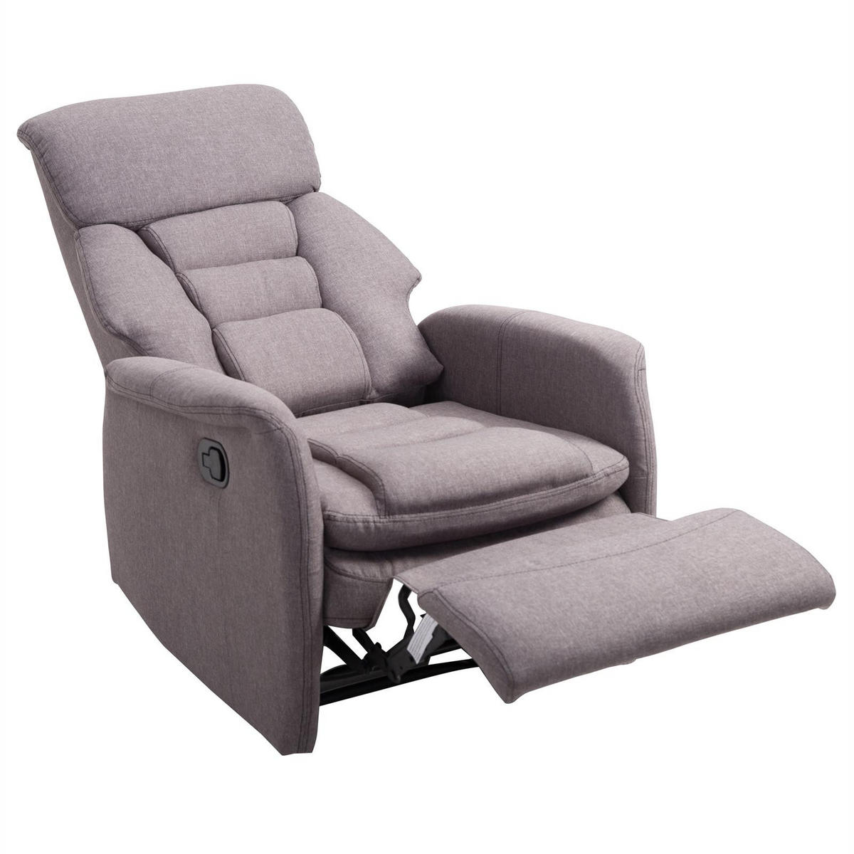 FERNSEHSESSEL RELAJO - Grau, Textil (72/106/87cm) - IDIMEX