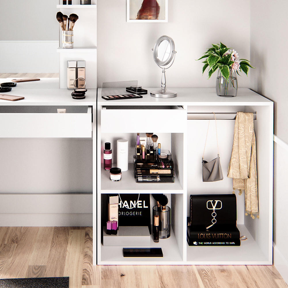 ANSTELLSCHRANK Isabelle Weiß 80.1 x 75 cm - Weiß, Holzwerkstoff (80.1/75/40cm) - Vicco