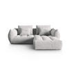 SOFA modular Bloom aus strukturiertem Stoff silber 3 Sitzplätze - Silberfarben, Textil (216/232cm) - Micadoni