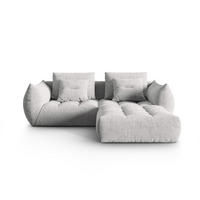 SOFA modular Bloom aus strukturiertem Stoff silber 3 Sitzplätze - Silberfarben, Textil (216/232cm) - Micadoni
