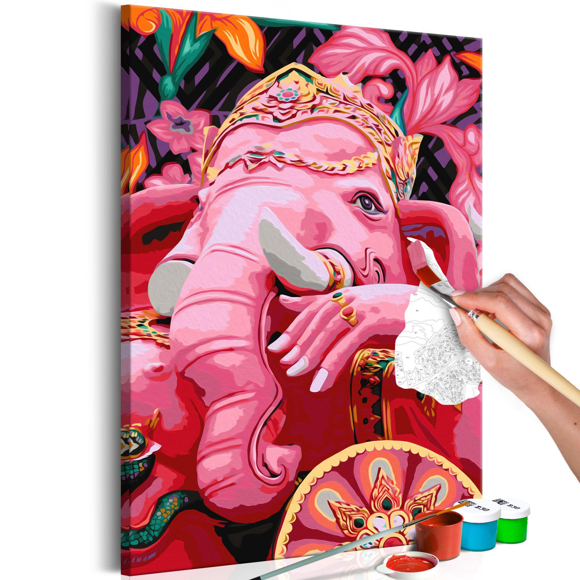 MALEN NACH ZAHLEN 40/50 cm - Multicolor, Textil (1.4/50cm) - KUNSTLOFT