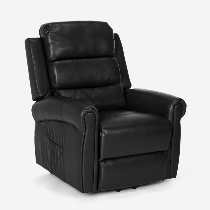 Pasmara Massagesessel Schwarz 78x115x72 cm