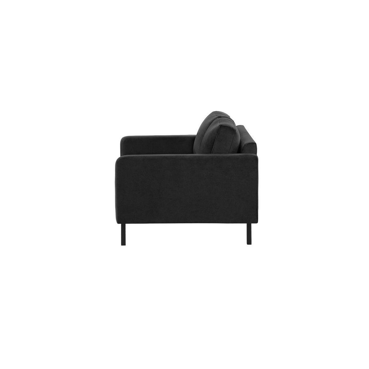 ZWEISITZER-SOFA Lioni-Kronos 7 - Schwarz, Holz/Textil (143/84/94cm)