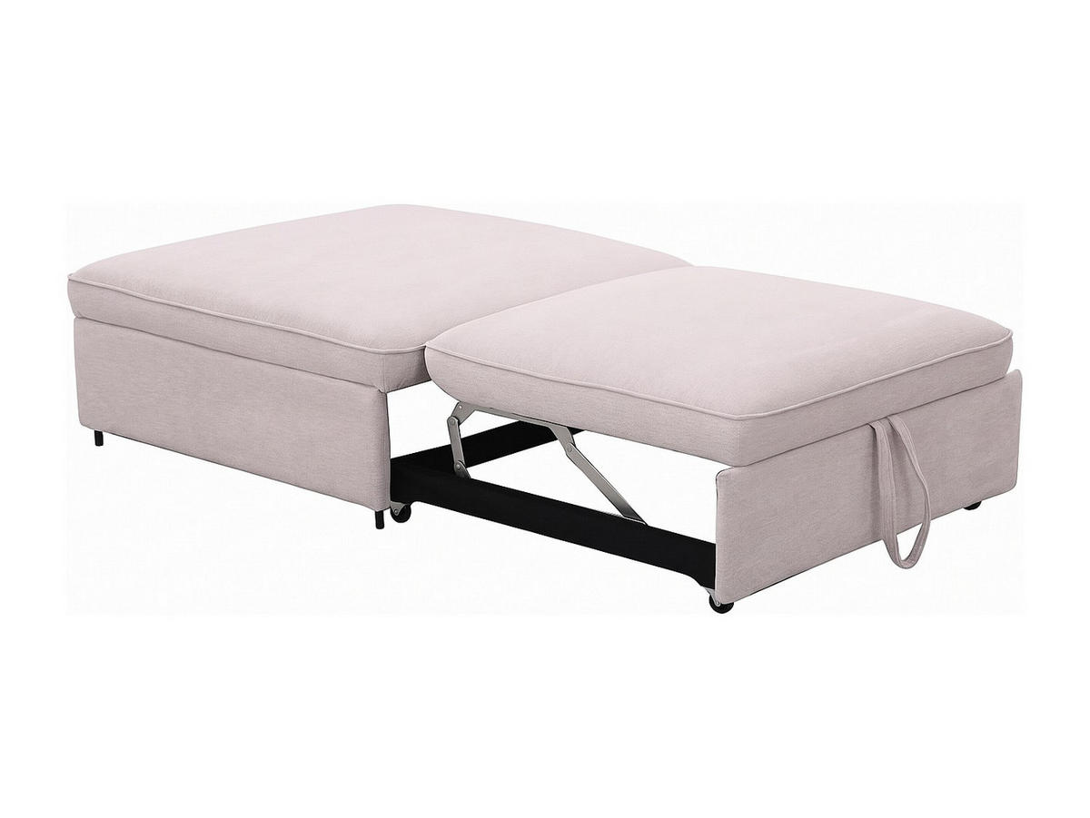 SCHLAFSESSEL - 1 Person - stoff - beige Ekavo - Beige, Textil/Metall (109/91/109cm) - Vente-Unique