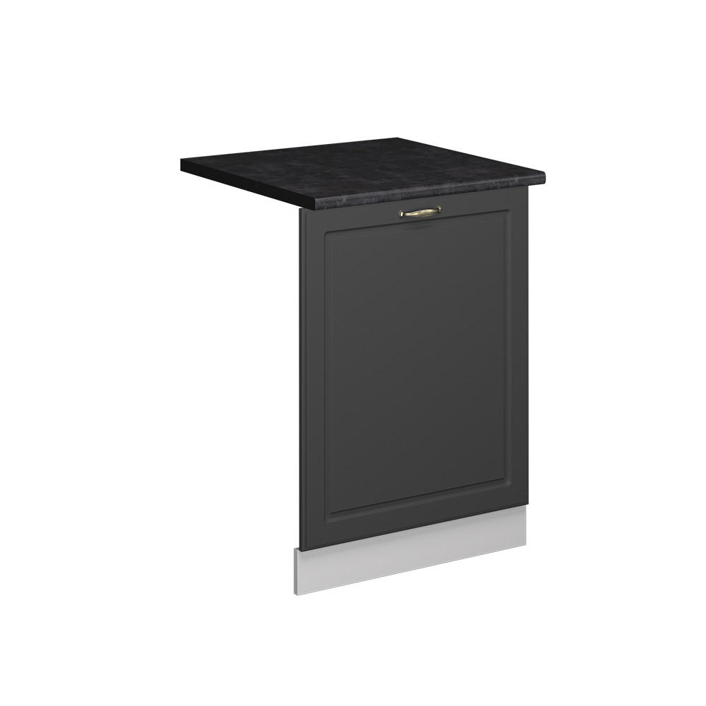 DISKMASKINENS FRONTPANEL Fame-Line Herrgård i antracitguld 60 cm , AP Antracit Antracit, Vit 81.8/60/60 cm