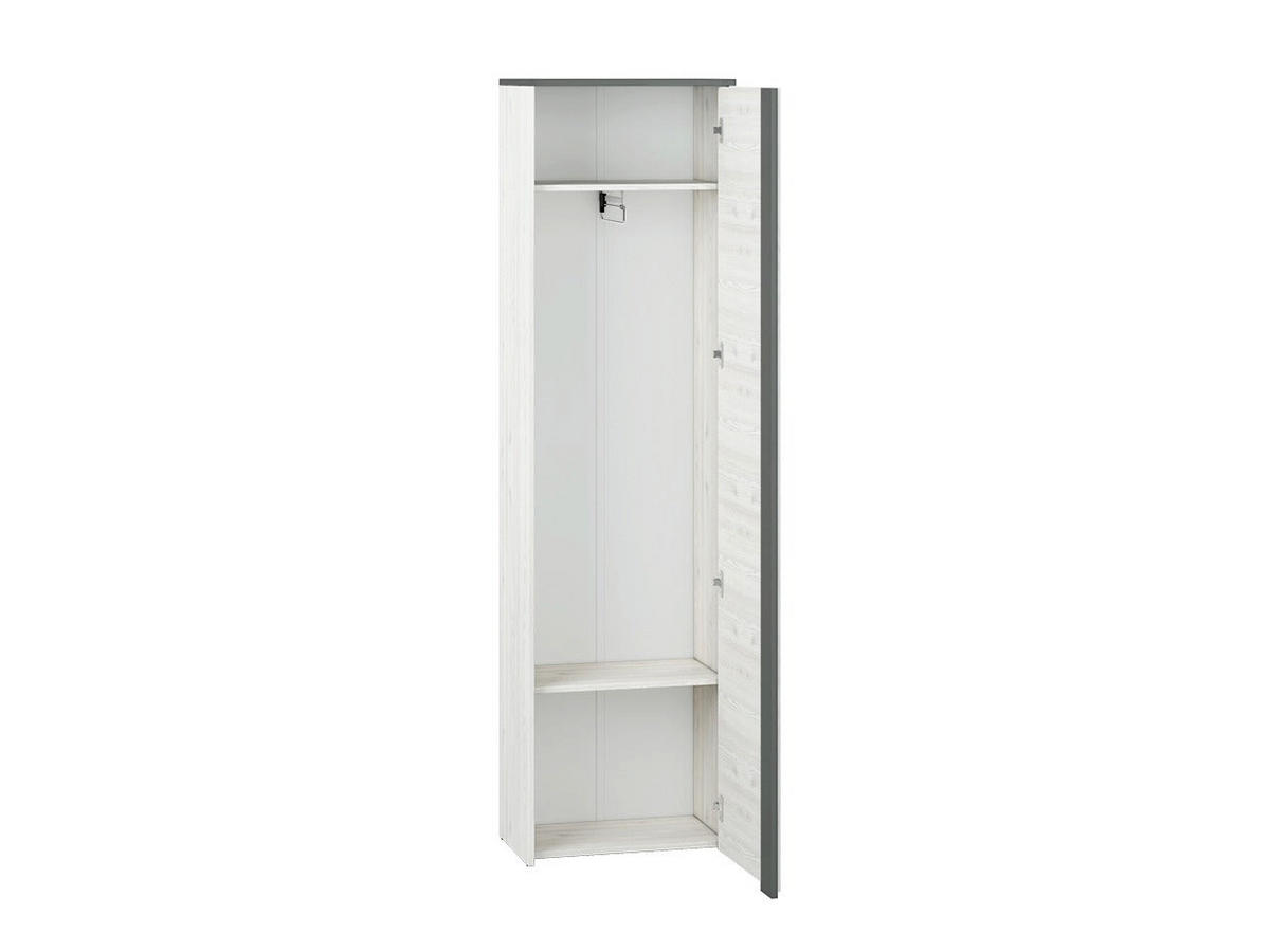 KLEIDERSCHRANK – HYGA 06 – 54 cm – Hyga – Weiß / Kieferfarben - Weiß/Kieferfarben, Holzwerkstoff (54/198/34cm) - hi-markt
