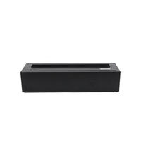 LED-WASSERDAMPFKAMIN Auftisch ODENA – Schwarz - Schwarz, Metall (108/24.2/32cm) - Home Deluxe