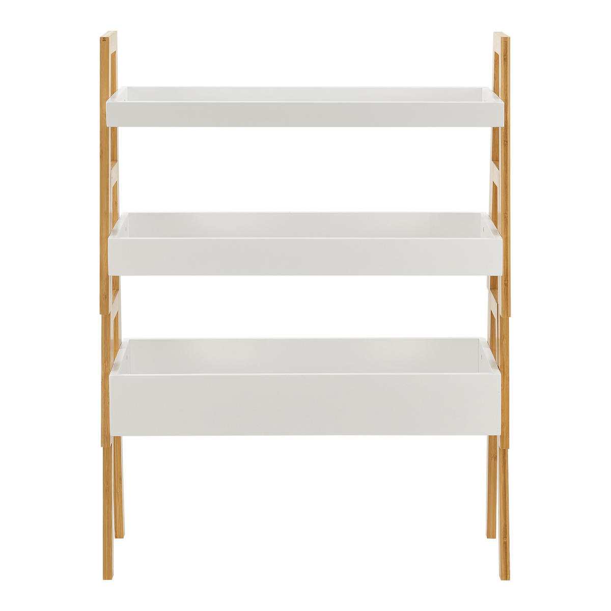 STAPELREGAL Hitra - Naturfarben/Weiß, Holz (65/85/30cm) - [en.casa]