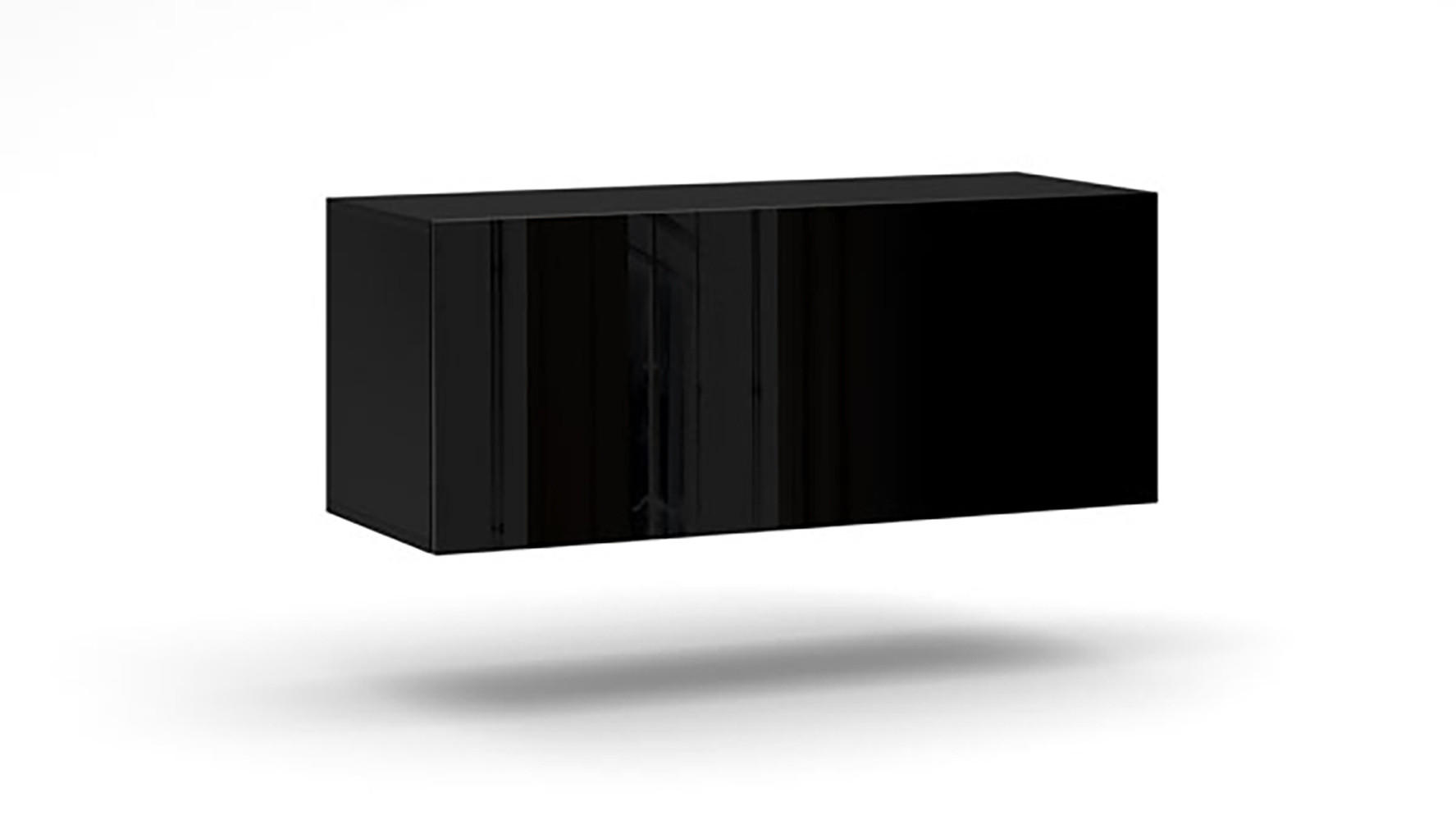 Feldmann-Wohnen Lowboard Schwarz 100x40x38 cm