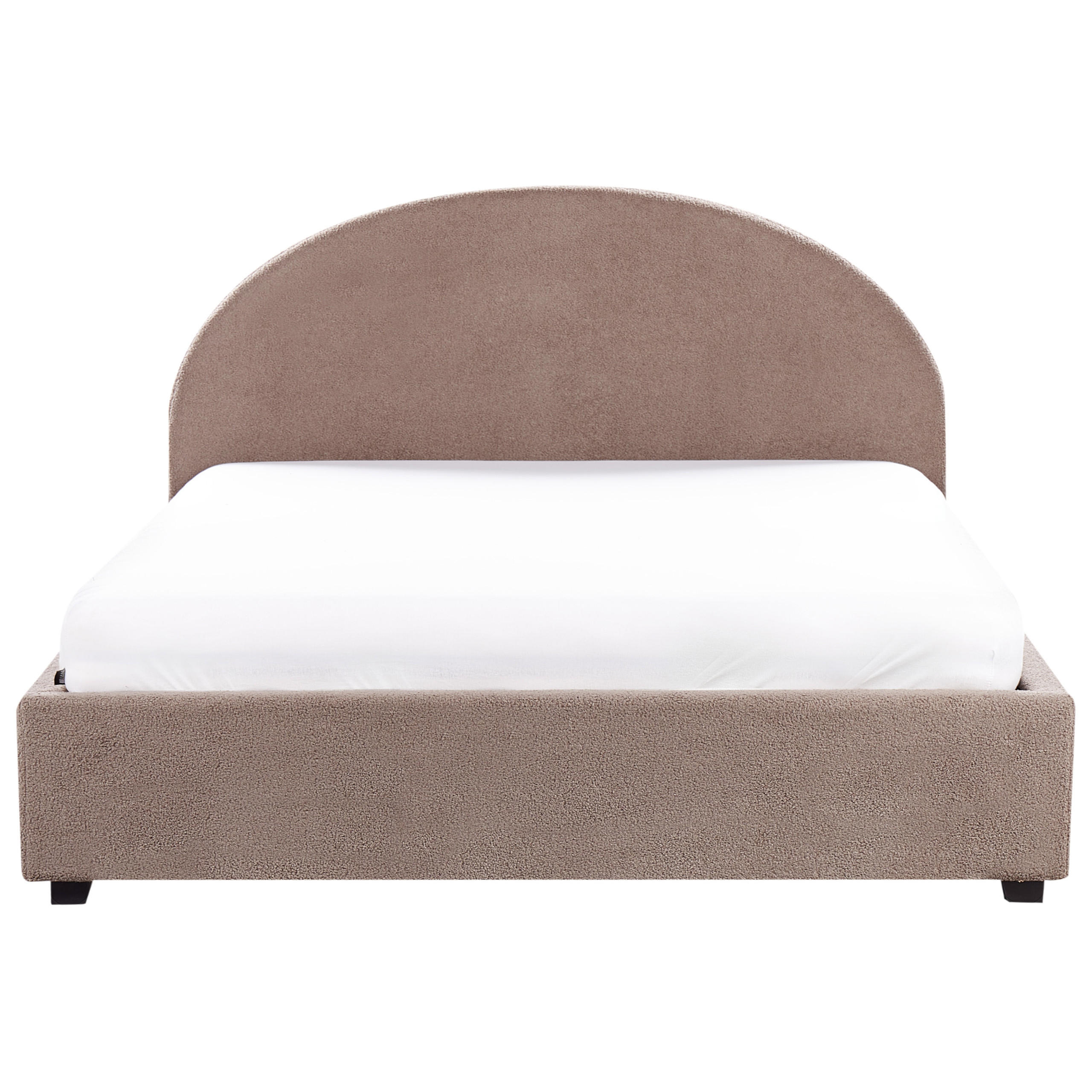 BETT mit Stauraum 160x200 cm Beige Vaucluse - Taupe, Textil (160/200cm) - Beliani