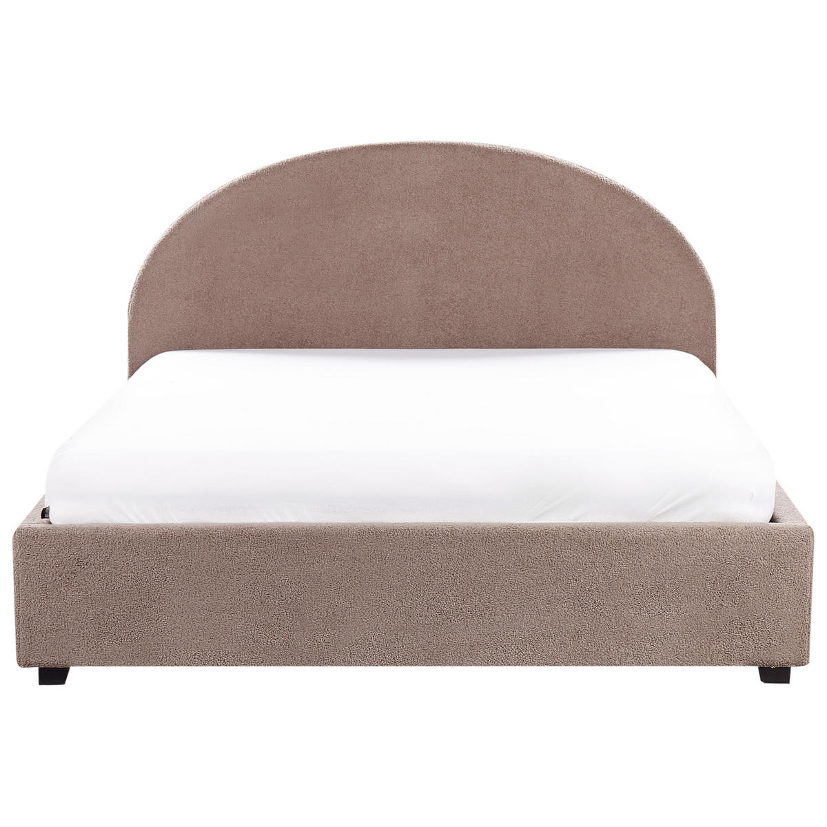 BETT mit Stauraum 160x200 cm Beige Vaucluse - Taupe, Textil (160/200cm) - Beliani