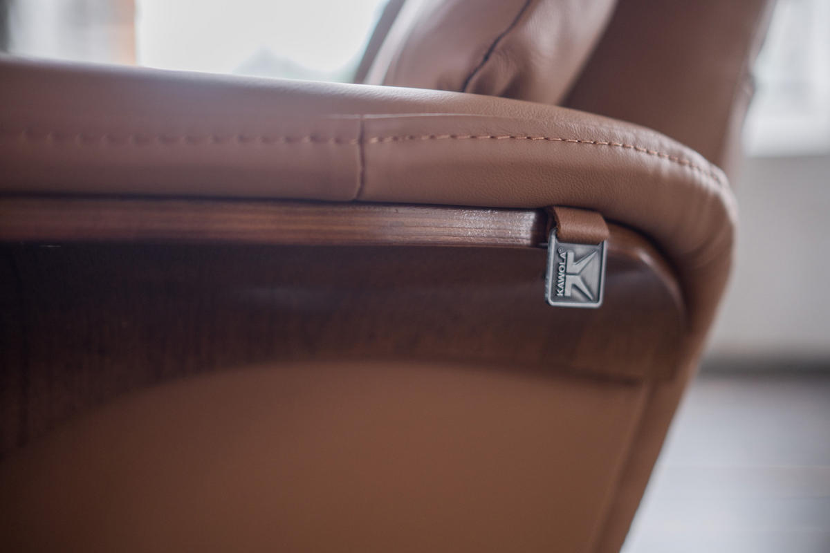 RELAXSESSELSET TOSAR Braun Leder - Silberfarben/Braun, Leder/Metall (83/110/89cm) - KAWOLA